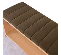 ZZDZW Cuscini Imbottiti Per Panche Da Esterno/Interno - Plüsch E Cotone Antiscivolo Con Fibbia - 120x40,100x40,80x40 - Cuscino Per Panchina Per Giardino, Sagre, Birrerie E Cucina(Caffè,160x35cm)