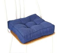 ZZDZW Cuscini Sedie Cucina, Cuscino per Sedia Ufficio, Cuscini Quadrati per Sedie Antiscivolo da Pranzo, Cuscinisedie Sgabelli, per Giardino Interni Casa Sfoderabili(Sapphire Blue,45x45 cm)