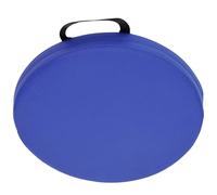 ZZDZW Cuscino da Sedia Rotondo 5cm Spesso Morbido Confortevole, Ecopelle PU Impermeabile con Cerniera Nascosta, Interni Esterni(Royal Blue,58cm)