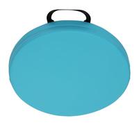 ZZDZW Cuscino da Sedia Rotondo 5cm Spesso Morbido Confortevole, Ecopelle PU Impermeabile con Cerniera Nascosta, Interni Esterni(Lago Blu,53cm)