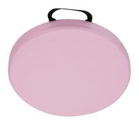 ZZDZW Cuscino da Sedia Rotondo 5cm Spesso Morbido Confortevole, Ecopelle PU Impermeabile con Cerniera Nascosta, Interni Esterni(Rosa Chiaro,28cm)