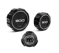 ZZEVLQTQP Compatibile con 900SE 900RS N1000SX 21-23 Accessorio Coperchi Serbatoio Carburante Anteriore e Posteriore in Alluminio modificato Coperchio Pompa Superiore