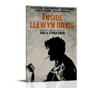 ZZFHLBSC Inside Llewyn Davis - Poster su tela di film classici e serie TV, decorazione da parete, per camera da letto, 30 x 45 cm, con cornice