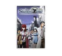 ZZFHLBSC Poster su tela a tema anime Steins;Gate 0, classico e buona reputazione, decorazione artistica da parete, per camera da letto, 30 x 45 cm, senza cornice