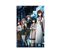 ZZFHLBSC Poster su tela a tema anime Steins;Gate 0, classico e buona reputazione, decorazione artistica da parete, per camera da letto, 60 x 90 cm, senza cornice