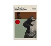 ZZFHLBSC Poster su tela con film classici e serie TV, motivo: One Flew Over The Cuckoo's Nest, decorazione da parete, per camera da letto, 60 x 90 cm, senza cornice
