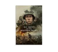 ZZFHLBSC Poster su tela con scritta "All Quiet on the Western Front", con punteggi classici, film e serie TV, decorazione da parete, per camera da letto, 20 x 30 cm, senza cornice