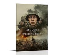 ZZFHLBSC Poster su tela con scritta "All Quiet on the Western Front", con punteggi classici, film e serie TV, decorazione da parete, per camera da letto, 40 x 60 cm, con cornice