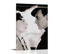 ZZFHLBSC Poster su tela con scritta "Brief Encounter" con film classici e serie TV, decorazione da parete, dipinti per camera da letto, 50 x 75 cm, con cornice