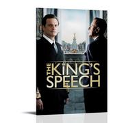 ZZFHLBSC Poster su tela con scritta "The King's Speech, film e serie TV classici", decorazione da parete, per camera da letto, 30 x 45 cm, con cornice