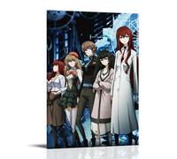 ZZFHLBSC Stampa artistica da parete su tela, motivo: Steins;Gate 0, con scritta "Classic And Good Reputation", poster decorativo da parete per camera da letto, 50 x 75 cm, con cornice