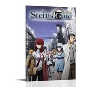 ZZFHLBSC Stampa artistica da parete su tela, motivo: Steins;Gate 0, con scritta "Classic And Good Reputation", poster decorativo da parete per camera da letto, 50 x 75 cm, con cornice