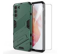 ZZHAO Custodia For Galaxy S21 5G, [Protezione Fotocamera] Bumper Protettiva Custodia Anti Graffio Hard PC e TPU Silicone Supporto Case con Uno Soft HD Clear TPU Film per Samsung Galaxy S21 5G