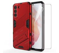ZZHAO Custodia For Galaxy S21 5G, [Protezione Fotocamera] Bumper Protettiva Custodia Anti Graffio Hard PC e TPU Silicone Supporto Case con Uno Soft HD Clear TPU Film per Samsung Galaxy S21 5G
