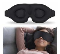 ZZHBOO 1 Maschera per gli Occhi 3D, Maschera Notte per Dormire, Zero Pressione Oculare, Super Morbida e Confortevole, 100% Blocco della Luce, Per Sonno Profondo, Pisolino, Viaggi e Meditazione