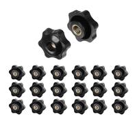 ZZHBOO 20 Pezzi Manopola di Serraggio con Filettatura Zigrinata M8, Universale Manopole Maniglia Stella Testa Serraggio Dadi Manopola per Macchine Utensili manopole Barra filettata m8