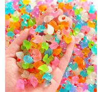 ZZHBOO 50 Paperelle Luminose 3D, Mini Animaletti Multicolori, Set Di Decorazioni per Desktop, Auto, DIY, Regali e Accessori