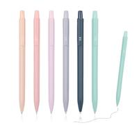 ZZHBOO 6 Penne Automatiche Morandi, Triangolari, 0.5mm, Per Scrittura Precisa, Disegno Tecnico e Scuola, Multicolore