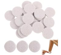 ZZHBOO 60 Pezzi, Feltro Adesivo per Mobili, Piccoli Cuscinetti di Feltro, Per Sedie, Tavoli, Mobili da Cucina, 10mm x 3mm, Bianco