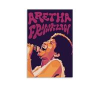 ZZHCMP Aretha FranklinMural - Poster su tela, decorazione per soggiorno, camera da letto e ufficio, antivegetativa, impermeabile, a prova di umidità, regalo per giovani, senza cornice, 20 x 30 cm