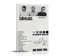 ZZHCMP Blink-182 One More Time...Poster su tela, decorazione per soggiorno, camera da letto e ufficio, antivegetativa, impermeabile, a prova di umidità, regalo per giovani, stile cornice, 20 x 30 cm