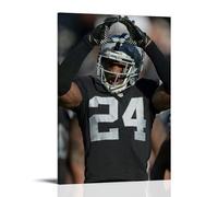 ZZHCMP Charles WoodsonMurale su tela per soggiorno, camera da letto e ufficio, antivegetativa, impermeabile, a prova di umidità, regalo per giovani, stile cornice, 30 x 45 cm