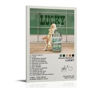 ZZHCMP Lucky-Megan MoroneyMurale su tela, decorazione per soggiorno, camera da letto e ufficio, antivegetativa, impermeabile, a prova di umidità, regalo per giovani, stile cornice, 30 x 45 cm