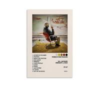 ZZHCMP POÉSIE D'UNE PULSION B.BMural, poster su tela, decorazione per soggiorno, camera da letto e ufficio, antivegetativa, impermeabile, a prova di umidità, regalo per giovani, senza cornice, 60 x 90