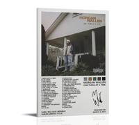 ZZHCMP Poster su tela con album "One Thing At A Time" di Morgan Wallen, decorazione per soggiorno, camera da letto e ufficio, antivegetativa, impermeabile, a prova di umidità, regalo per giovani