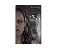 ZZHCMP Poster su tela con immagine di The Invisible Man (film), decorazione per soggiorno, camera da letto e ufficio, antivegetativa, impermeabile, a prova di umidità, regalo per giovani, senza