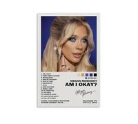 ZZHCMP Poster su tela con Megan Moroney Am I Okay, decorazione per soggiorno, camera da letto e ufficio, antivegetativa, impermeabile, a prova di umidità, regalo per giovani, senza cornice, 60 x 90 cm