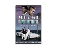 ZZHCMP Poster su tela ViceMural di Miami, decorazione per soggiorno, camera da letto e ufficio, antivegetativa, impermeabile, a prova di umidità, regalo per giovani, senza cornice, 30 x 45 cm