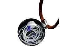 ZZHIWEENHUJPOD Sfera di vetro dell'universo del cielo stellato, ornamento di cristallo dell'occhio dell'oceano, nuovo universo esotico stellato, Misura unica, Vetro, vetro