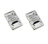 ZZHXSM 2 cerniere in metallo per cassetta degli attrezzi, 44 x 27 x 5 mm, colore argento, per il montaggio di cassetti, scatole di gioielli, valigie