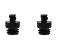 ZZHXSM 2PCS Nero 3/8 Maschio a 5/8 Maschio Livellamento Treppiede Adattatore Vite Alluminio Treppiede Vite Convertitore per Treppiedi Binocolo Livello Laser