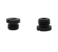 ZZHXSM 2PCS Nero Livellamento Testa Treppiede In Lega di Alluminio Adattatore Vite 1/4 Pollice Femmina a 5/8 Pollice Maschio per Livellamento a Treppiede e L Treppiede Staffa Filettata Interfaccia