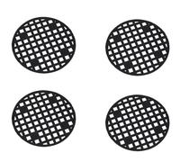 ZZHXSM 50 coperture a rete per vasi in plastica PP, cuscinetti inferiori a griglia per bonsai, inserti rotondi per la prevenzione della perdita del suolo, ventilazione, 45 mm, colore nero per piantare