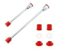 ZZHXSM Set di 2 aste di prolunga per pistola a spruzzo con 2 misure di aste di prolunga per pistole a spruzzo airless, include manicotti protettivi rossi (30,5 cm e 19,8 cm)
