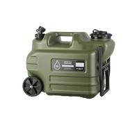 ZZHYTANG Contenitore d'Acqua Portatile 28L con Ruote e Rubinetto, Serbatoio in PE Alimentare con Maniglia for Campeggio, Camper, Viaggio, Emergenza