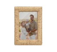ZZHYTANG Cornice Foto Intrecciata a Mano Stile Boho Cornice Rustica
