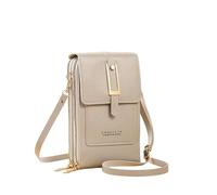 ZZHYTANG Pride Portafoglio da donna a tracolla con finestra touch screen - Stile elegante minimalista alla moda, grigio, B