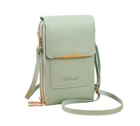 ZZHYTANG Pride Portafoglio da donna a tracolla con finestra touch screen - Stile elegante minimalista alla moda, Verde, A