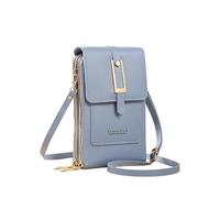 ZZHYTANG Pride Portafoglio da donna a tracolla con finestra touchscreen - Stile elegante minimalista alla moda (blu, B)