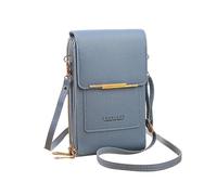 ZZHYTANG Pride Portafoglio da donna a tracolla con finestra touchscreen - Stile elegante minimalista alla moda (blu, A)