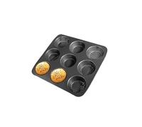 ZZHYTANG Stampo Antiaderente, Facile Da Pulire Sicurezza Durevole Traspirante Rotondo Stampo Da Forno for Pane Tondo, Torte, Pasticcini, Torte(9-link Mould)
