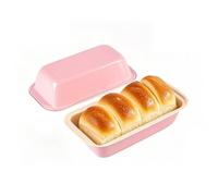 ZZHYTANG Stampo for toast a rettangolo rosa, Facile da pulire Sicurezza durevole Stampo antiaderente for toast, pane, torte, pasticcini, torta al formaggio e mousse