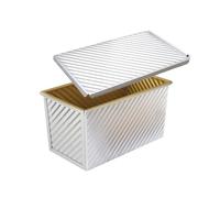 ZZHYTANG Stampo for toast cuboide con coperchio Facile da pulire Traspirante Sicurezza Durevole Stampo antiaderente for toast, pane, pasticcini e torte