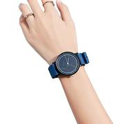 ZZJDBF Girl Student Watch, quadrante con figure geometriche, orologio analogico cinturino in tela quadrante rotondo, moda, romanzo e semplici orologi, per bambini signore donne orologi (Color : Blue)