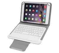 ZZjingli Casi universale staccabile tastiera custodia in pelle magnetico Bluetooth Touchpad con il supporto for il 10.1 pollici ISO e Android e Windows Tablet PC (Nero) (Bianco) (Color : Black)