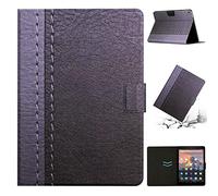 ZZjingli Custodia for Tablet in Pelle Intelligente con Cuciture in Tinta Unita for Amazon Kindle Fire HD 8 2018/2017/2016 (Verde) (Grigio) (Arancione) ECC (Color : Grey)